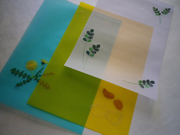 田中千絵 TAKEO PAPER SHOW 2002 クロマティコ＋刺繍 レターセット　│　takeopaper.com + 田中千絵