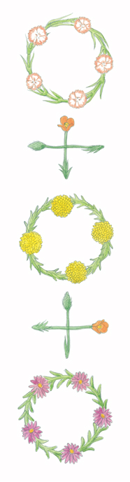 バナーカレンダー2015　野村島弘美「3 circles & 2 plus」