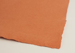 竹尾の蔵出し　フランスの手漉紙　ムーラン手漉　れんが