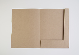 紙製Ａ4ファイル片ポケットマチ有り