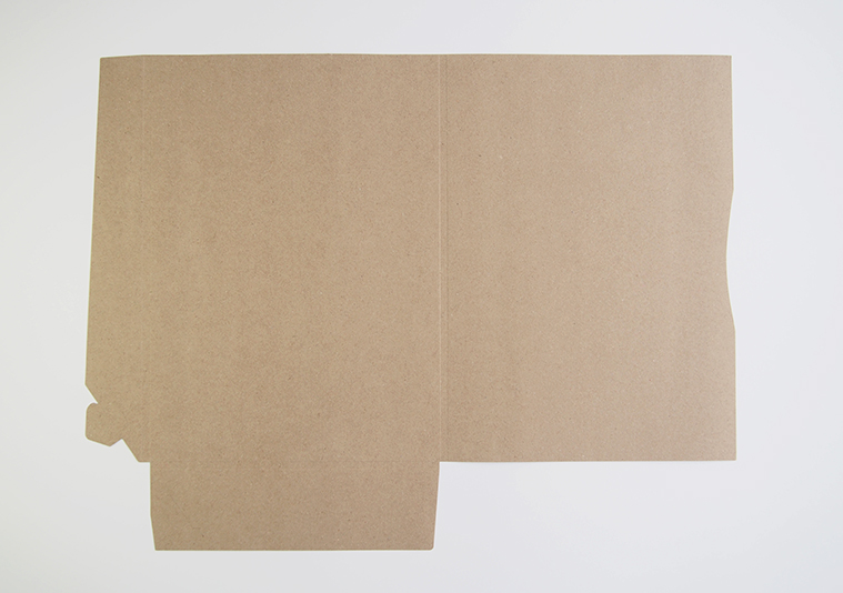 紙製A4ファイル片ポケットマチ有り